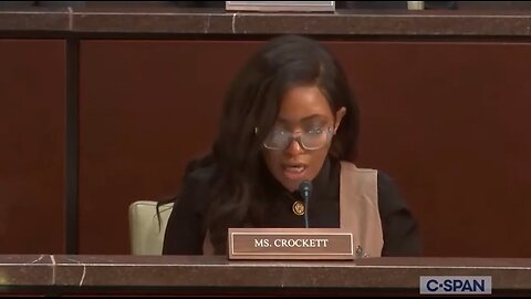 Jasmine Crockett Plays "Game" During A Hearing About Men In Women's Sports
