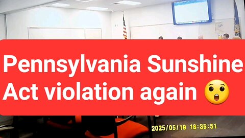 Littlestown School Board Violates the Pennsylvania Sunshine Act Again 😲