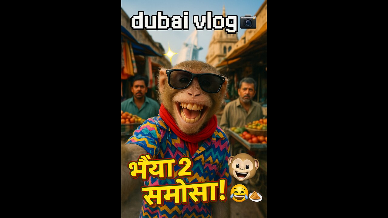 Bhaiya Samosa Dena! 🐵 | Bandar Gaya Bazaar Me - Funny Vlog