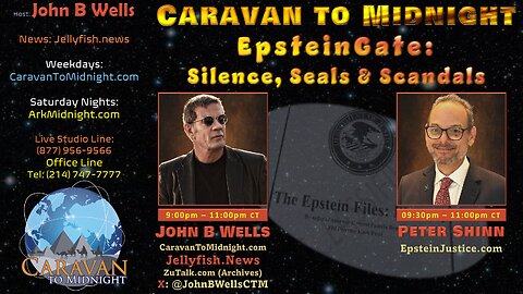 EpsteinGate: Silence, Seals & Scandals - John B Wells LIVE