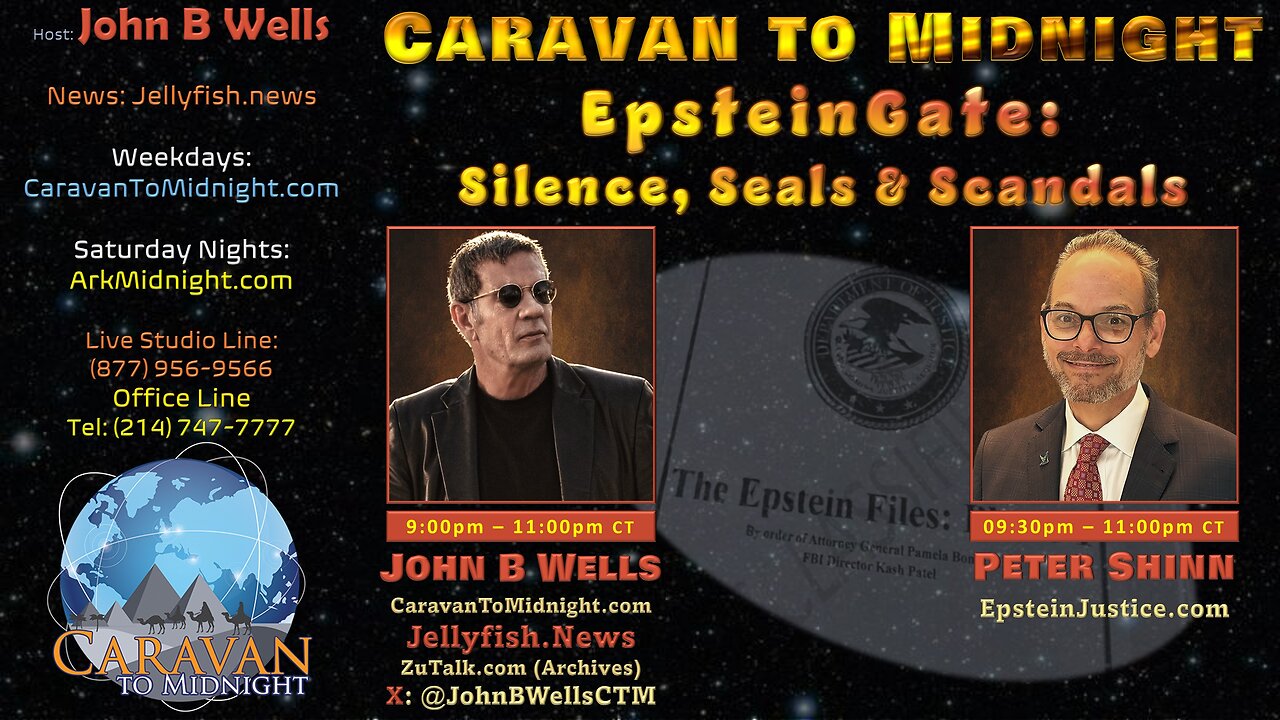 EpsteinGate: Silence, Seals & Scandals - John B Wells LIVE