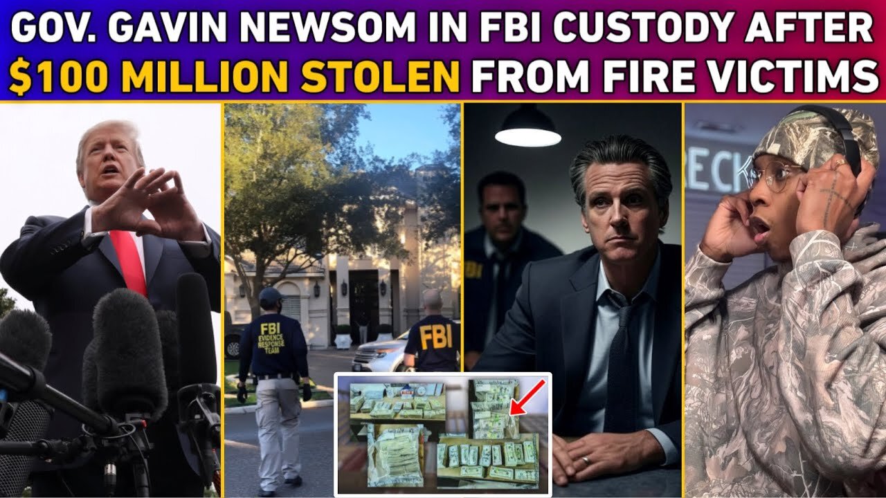 Gavin Newsom ARRESTED & CHARGED With Theft Of $100 Million Raised For Fire Victims In California