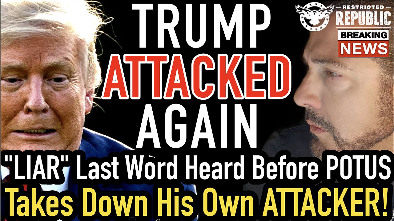 Trump Attacked Again! "LIAR" Was Last Word Heard Before POTUS Takes the Attacker Down!