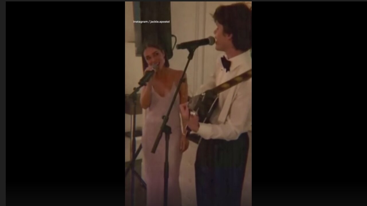 Cruz Beckham and girlfriend Jackie sing Islands In The Stream