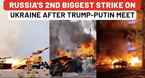 Russia's 500+ Missiles & Drones Rip Through Ukraine In 2nd Biggest Strike After Trump-Putin Meeting
