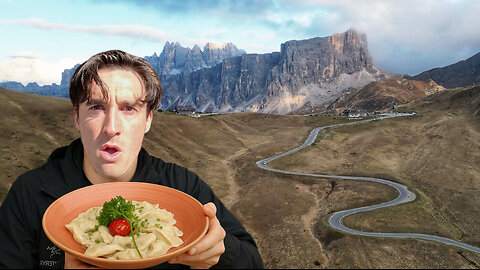 driving my Porsche through the Dolomites just for this