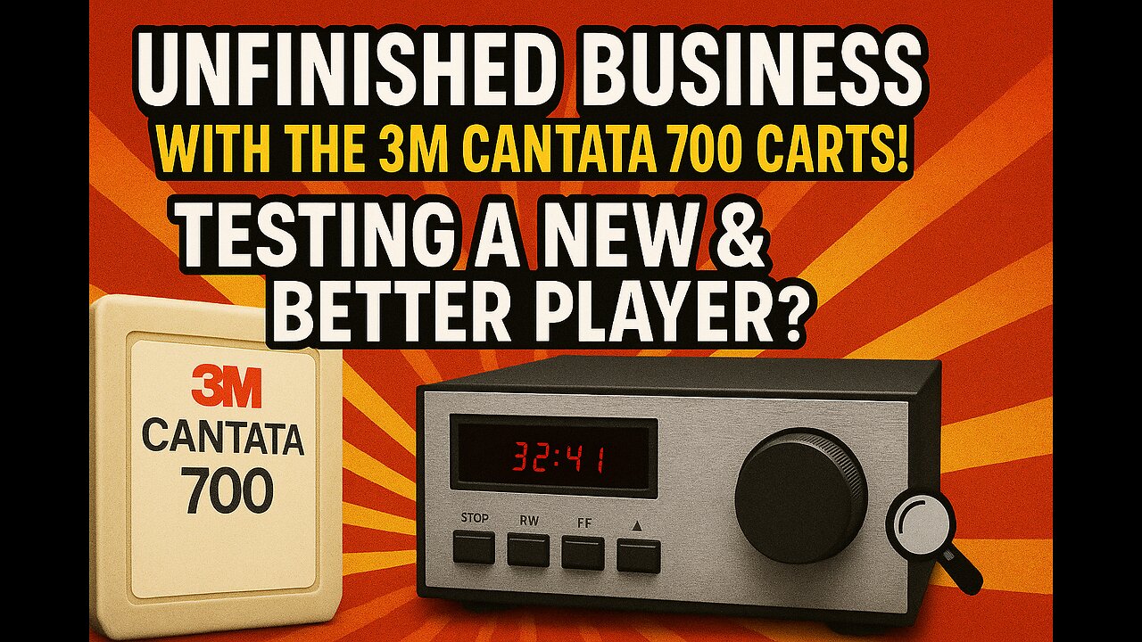 📼🎶 Unfinished Business: Testing the NEW 3M Cantata 700 Player! 🔍🛠️ Vintage Tape Revival