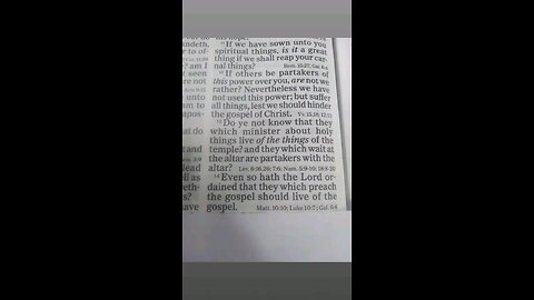 1 Corinthians 9:11-14