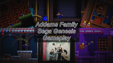 Addams Family | Casual Gameplay on The Sega Genesis