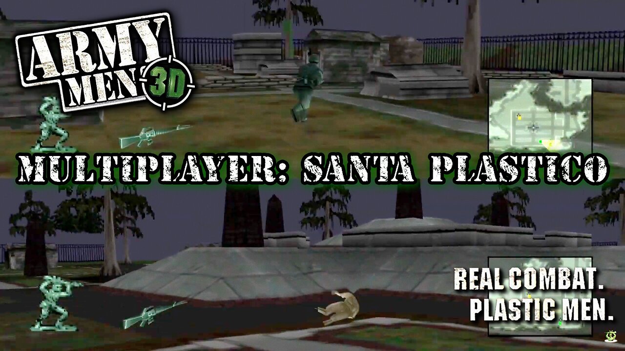 Army Men 3D - Multiplayer "Capture the Flag" PVP - Map: Santa Plastico
