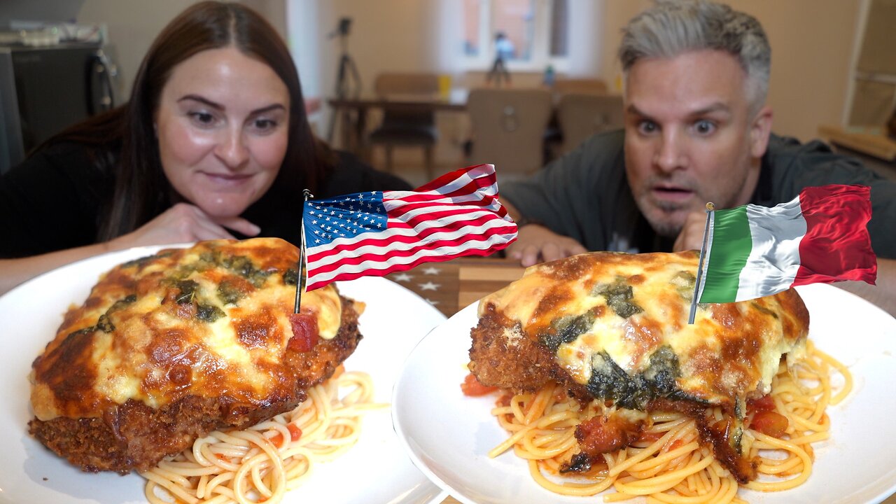Brits Discover Italian American [Chicken Parmesan] This Cant Work ? Surly Not?!?!