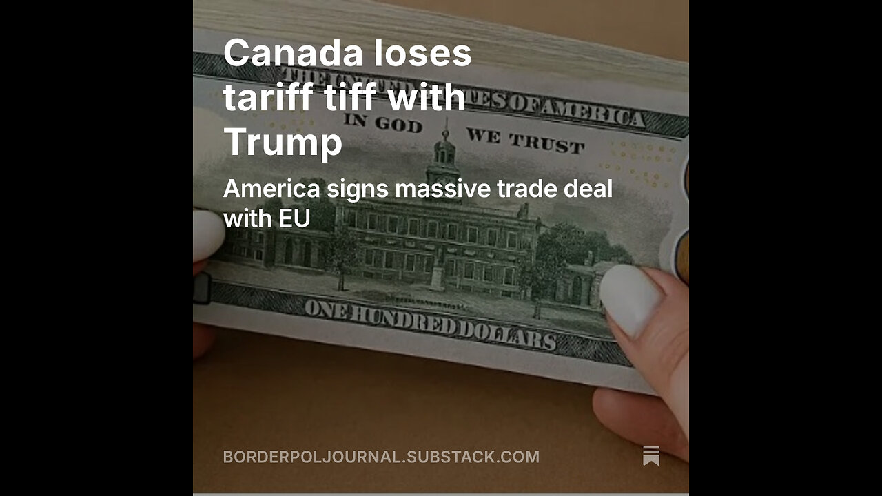 Canada has been smoked, suckered and screwed as EU makes deal with Trump