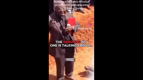 We must pray for Nigeria, Africa & all persecuted Christians around the world!