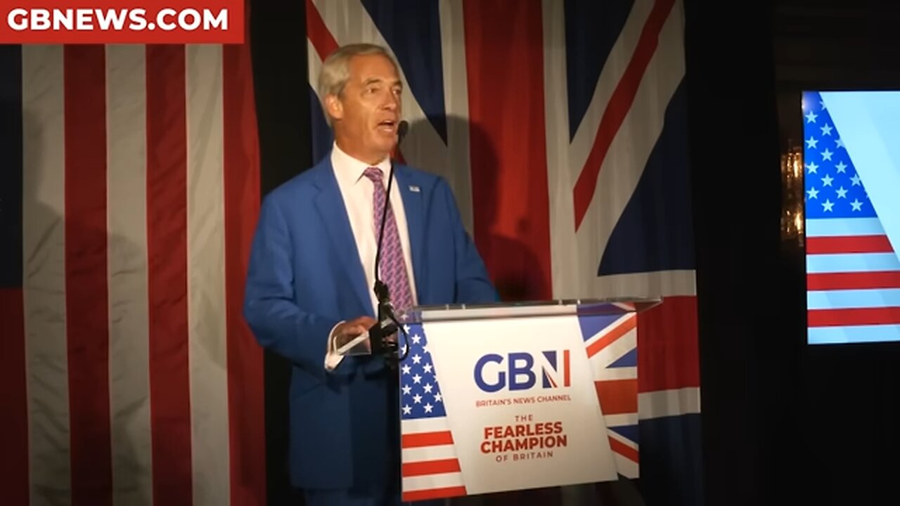 Nigel Farage vows Reform UK will win as GB News expands into Donald Trumps America at launch party