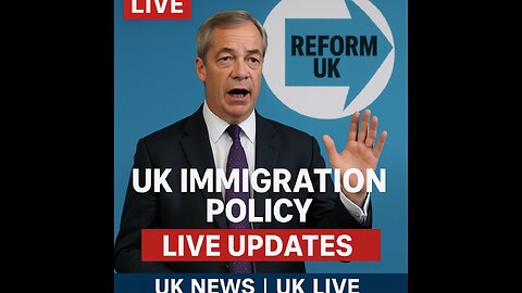 Nigel Farage LIVE | Farage Shocks Labour with Major Announcement on Reform UK’s Immigration Policy