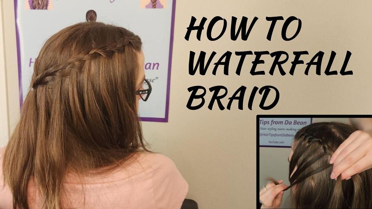 Waterfall Braid Tutorial - EASY Hairstyle for Beginners