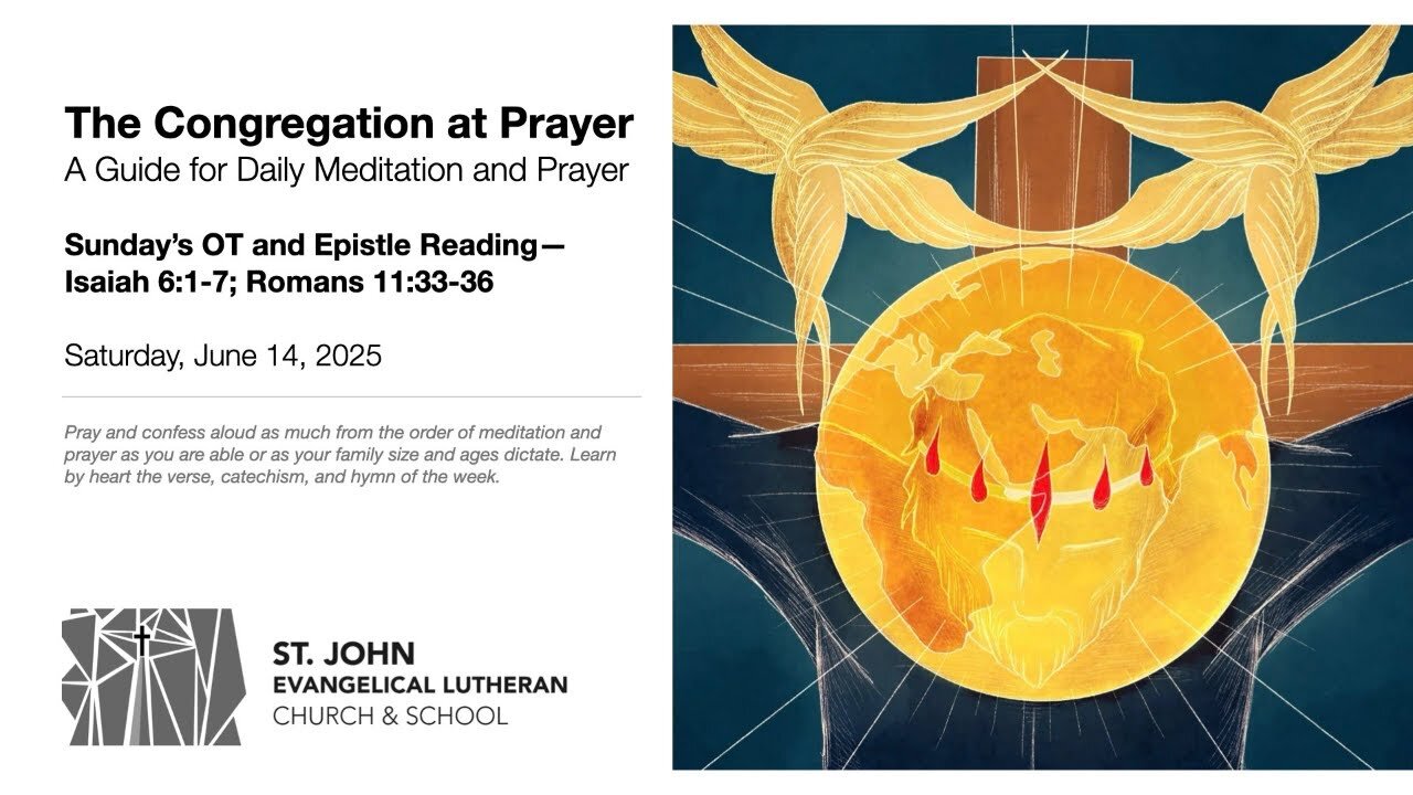 Sunday’s OT and Epistle Reading—Isaiah 6:1-7; Romans 11:33-36