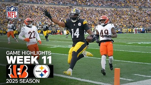 Cincinnati Bengals vs Pittsburgh Steelers week 11 game highlights
