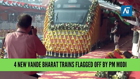 PM Modi Flags Off 4 New Vande Bharat Trains from Varanasi | India News | Amaravati Today