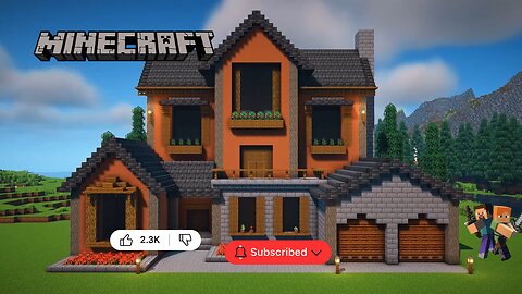 Minecraft: Modern Rustic House with Garage | Tutorial