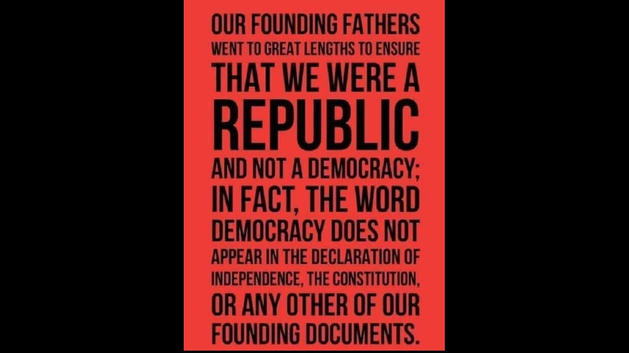 Democracy is a Sadd joke