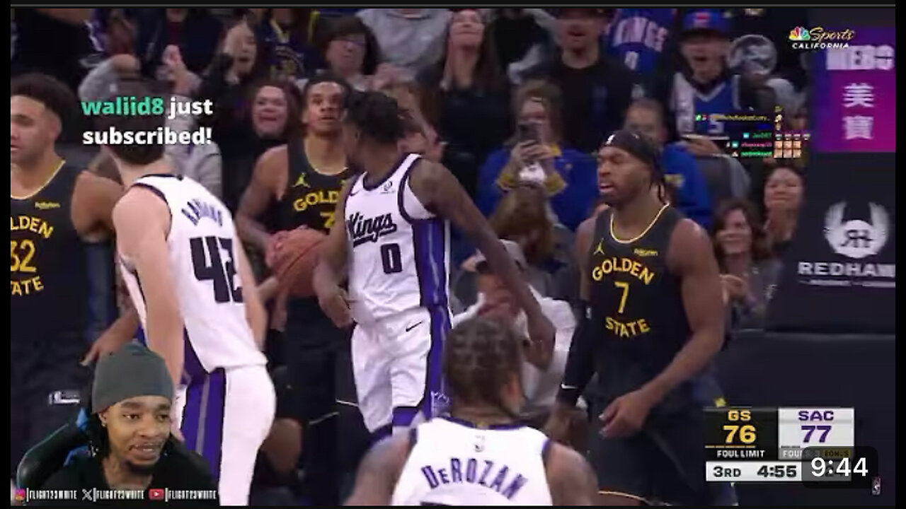 Flight reacts to Golden State Warriors vs Sacramento kings full game highlights