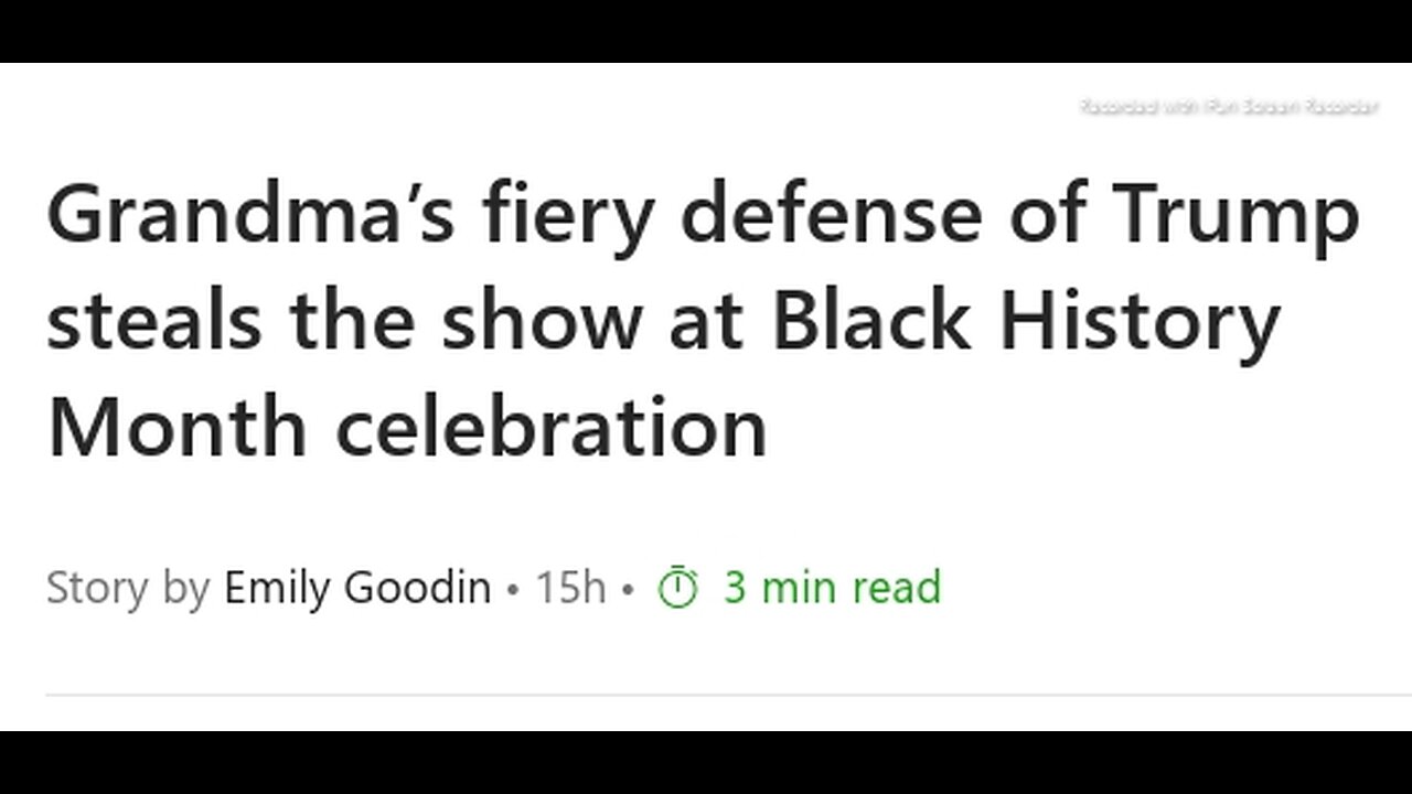 BLACK HISTORY MONTH, GRANDMOTHER COOK @ WHITE HOUSE>THANKS TRUMP FOR HIS CARING & ACTION OF HER MURDERED GRANDSON - 2 mins.
