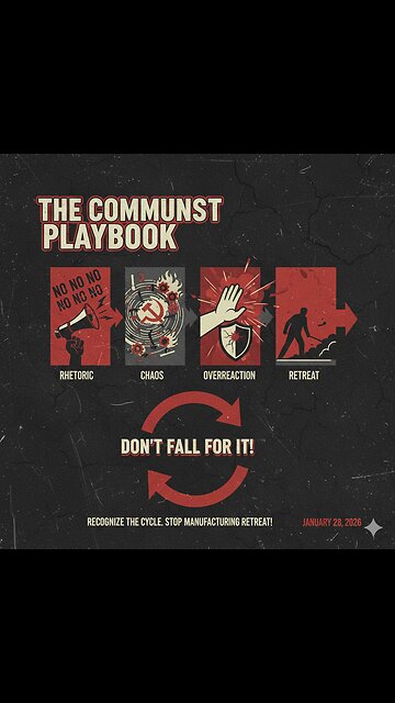 The Communist Playbook: Rhetoric → Chaos → Overreaction → Retreat – Don't Fall For It!