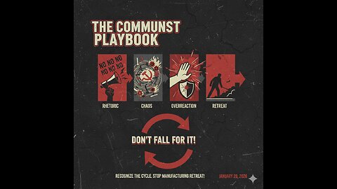 The Communist Playbook: Rhetoric → Chaos → Overreaction → Retreat – Don't Fall For It!