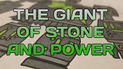 Drawing Glorik the Stone Giant