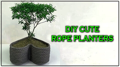 DIY Cute Rope Planters 🧵🌱 | Best from Waste Ideas 💡 | Easy Home Décor Craft 🏡✨
