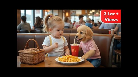 Adorable Baby Girl and Her Puppy’s Sweetest Day Out at McDonald's