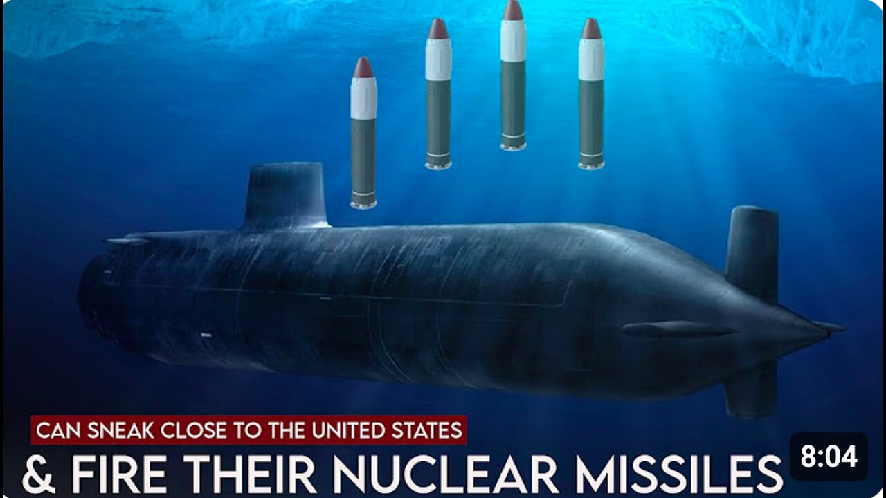 ⚓️🇷🇺 Russian nuclear submarines can sneak up on the United States & launch their nuclear missile...