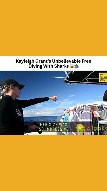 Kayleigh Grant’s Unbelievable Free Diving With Sharks 😱🦈