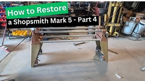 1961 Shopsmith Mark 5 500 Restoration: Painting, Media Blasting, and Reassembly!