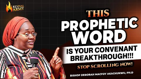 This Prophetic Word Activates Your Covenant of Grace, Mercy & Overflow _ Bishop Deborah Macfoy