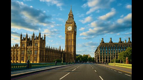 Real London View 4K. Westminster - Trafalgar Square - Pall Mall - Victoria Embankment & Temple Place