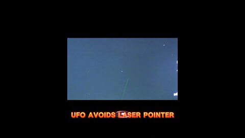 UFO avoids laser pointer