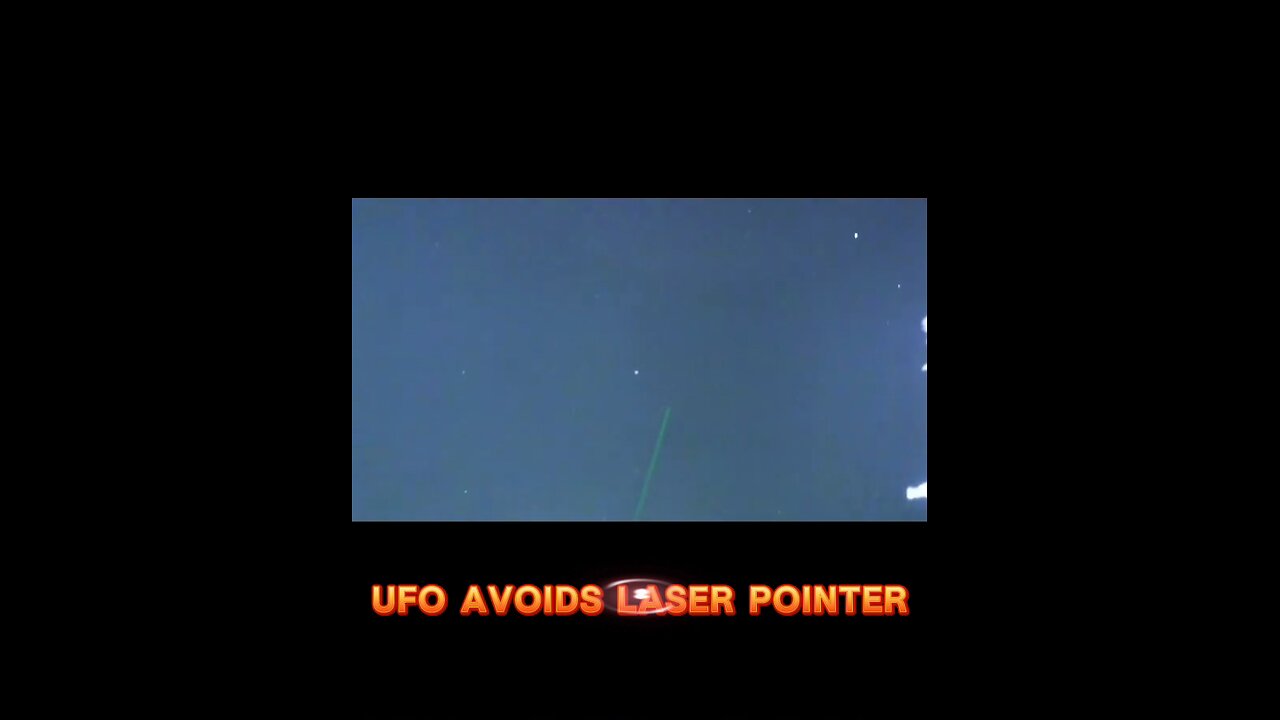 UFO avoids laser pointer