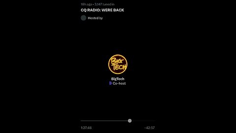 CQ Radio: BigTech session 7-23-25