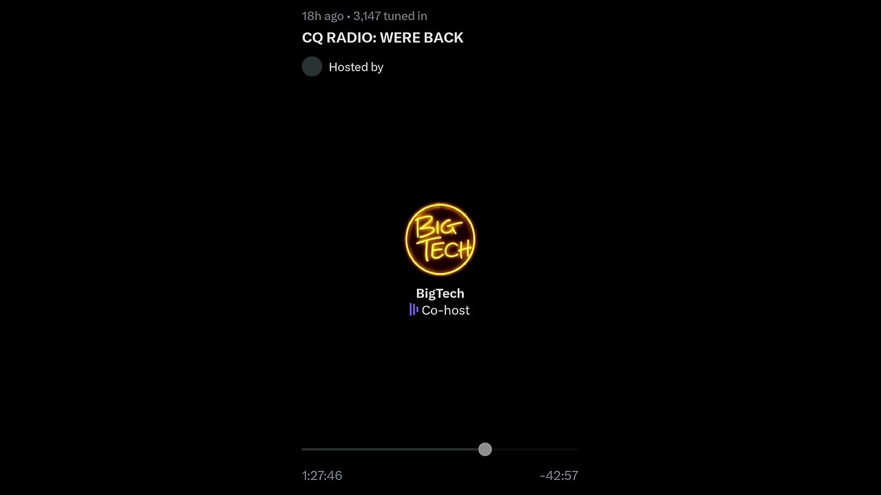 CQ Radio: BigTech session 7-23-25