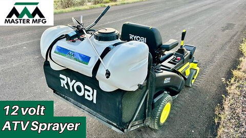 Master Mfg. ATV Sprayer on a Ryobi Riding Mower
