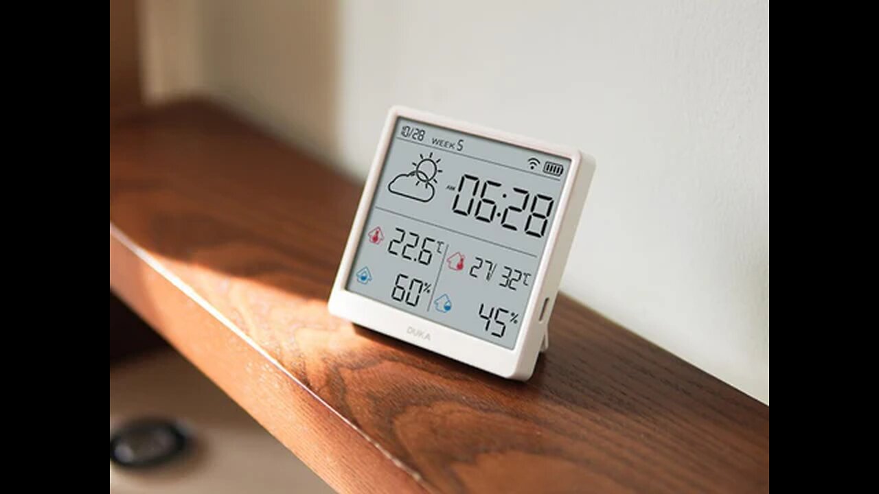 Home Precision Adhesive and Standable Thermohygrometer