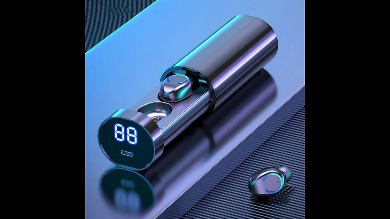 Portable True Wireless Bluetooth Earbuds, with Bluetooth 5.1 & Pull-out Charging Compartment