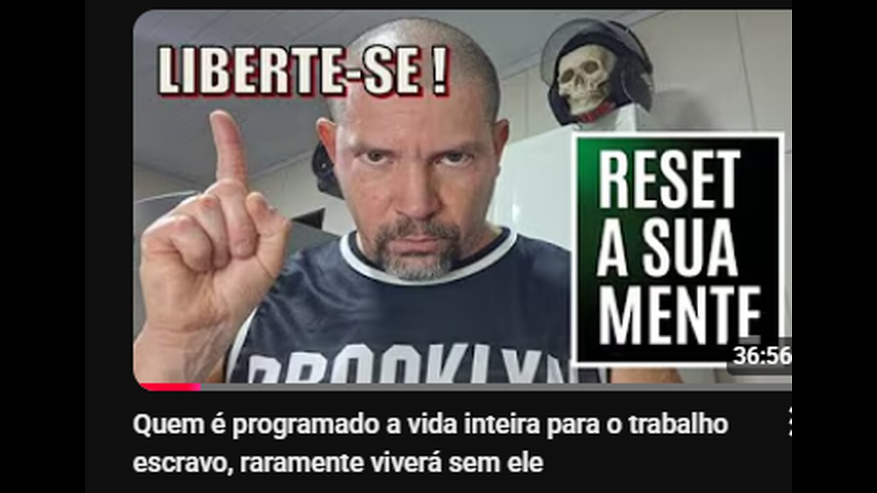 Quem é programado a vida inteira para o trabalho escravo, raramente viverá sem ele!