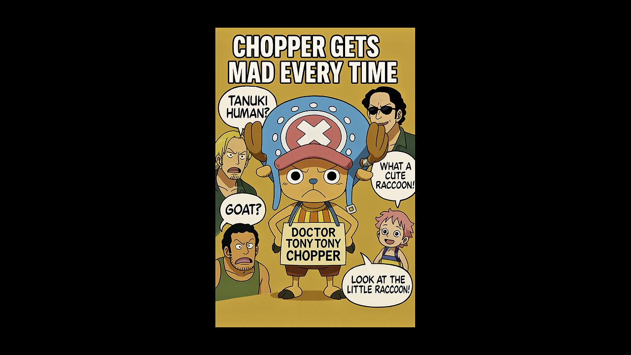 Chopper Gets Mad Every Time 🤣 #onepiece #strawhats #eloypiece #racoon