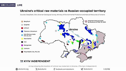Ukraine Opens Its Mineral Riches and Military Arms to Globalist Corporations - UK Column News