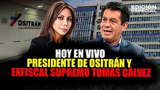 MAY 21 - El exfiscal supremo Tomás Gálvez y presidente de Ositrán Verónica Zambrano