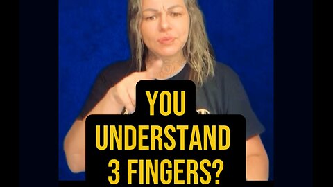 You Understand 3 FINGERS?! 🤔 #signlanguage #talk #asl #knowledge