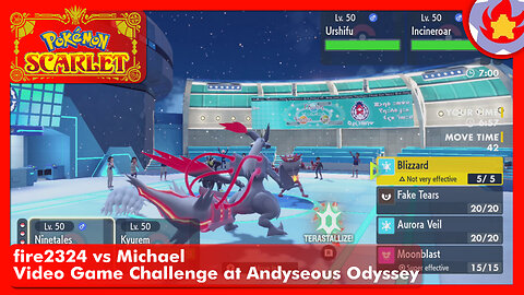 fire2324 vs Michael - Video Game Challenge at @AndyseousOdyssey | Pokemon VGC